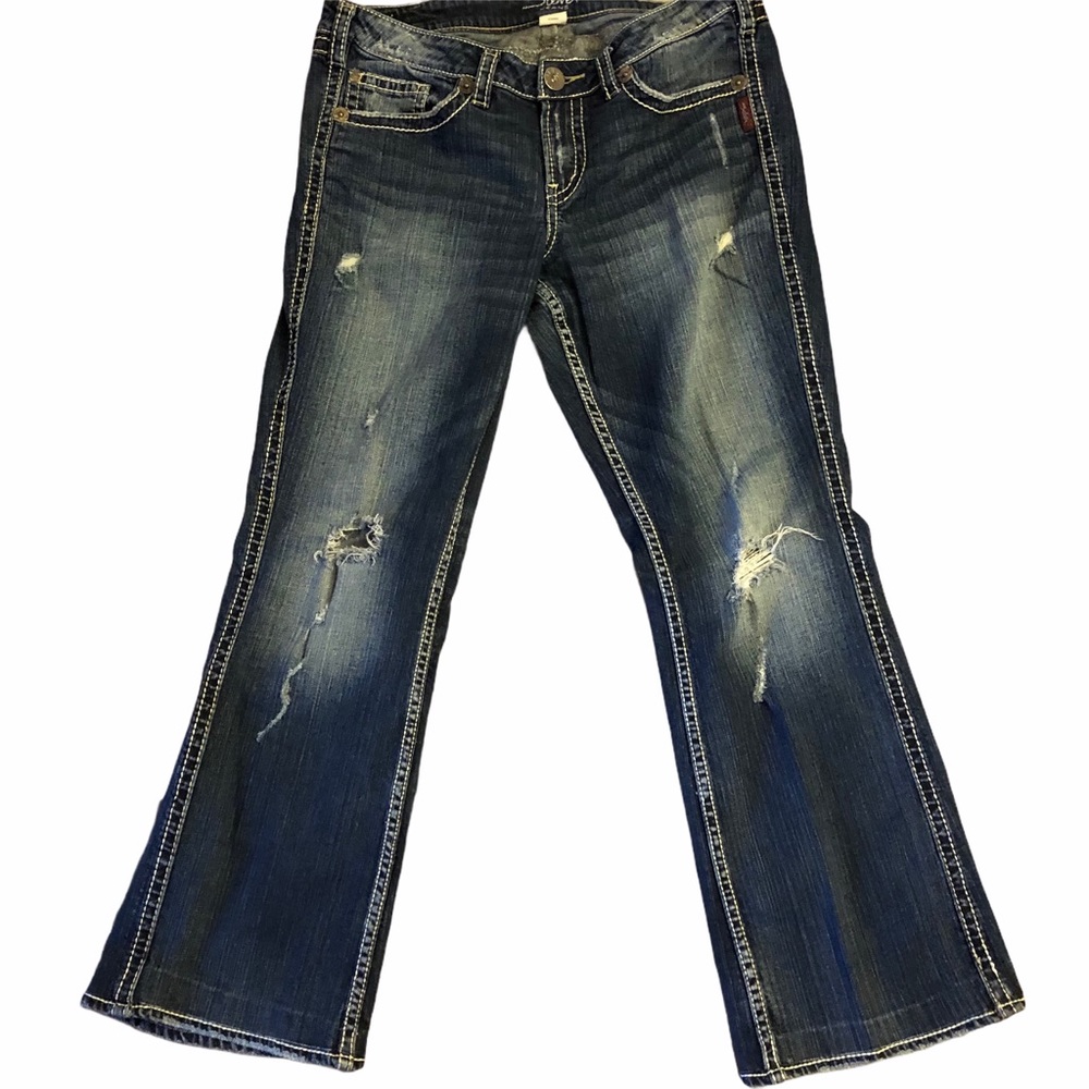 Silver Twisted Bootcut